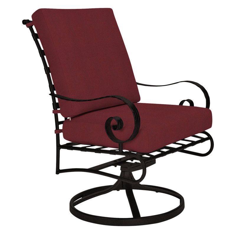 Classico Outdoor Rocker Chair, Carbon Black, Alcazar Redwood