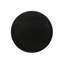 Console ronde 20 po noir ébène foncé avec finition de table de bout effet grain de bois naturel