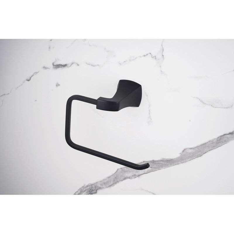 Cardania Towel Ring, Matte Black