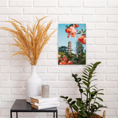 Art contemporain, art abstrait, pin coloré, cerisier, architecture, fleur, art contemporain