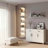 59.4''H 7-tier Wall Shelves with Built-in Led Lights-455692085