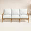 Haley Teak Patio Sofa with Cushions-38579408-38579447-70063484