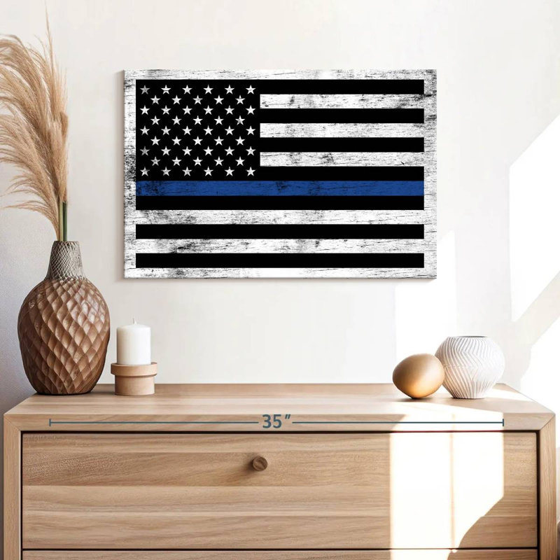 Lelar Police Support Flag, 16" H x 24" W