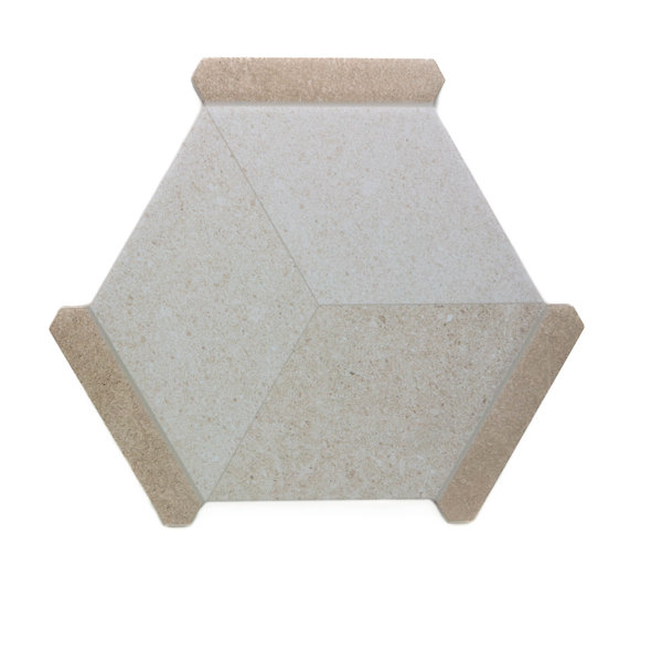 Avant Bristol Beige Hexagon Porcelain Tiles – 8.66”x9.84” Designer Wall & Floor Tiles | Modern Stone & Wood Finish