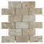 Carreau de mosaïque en porcelaine beige Esta Villa 2 "x 4"