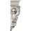 Endurathane Leaf Bunch Corbel, 6 1/4"W x 2 7/8"D x 8 1/4"H, Factory Primed