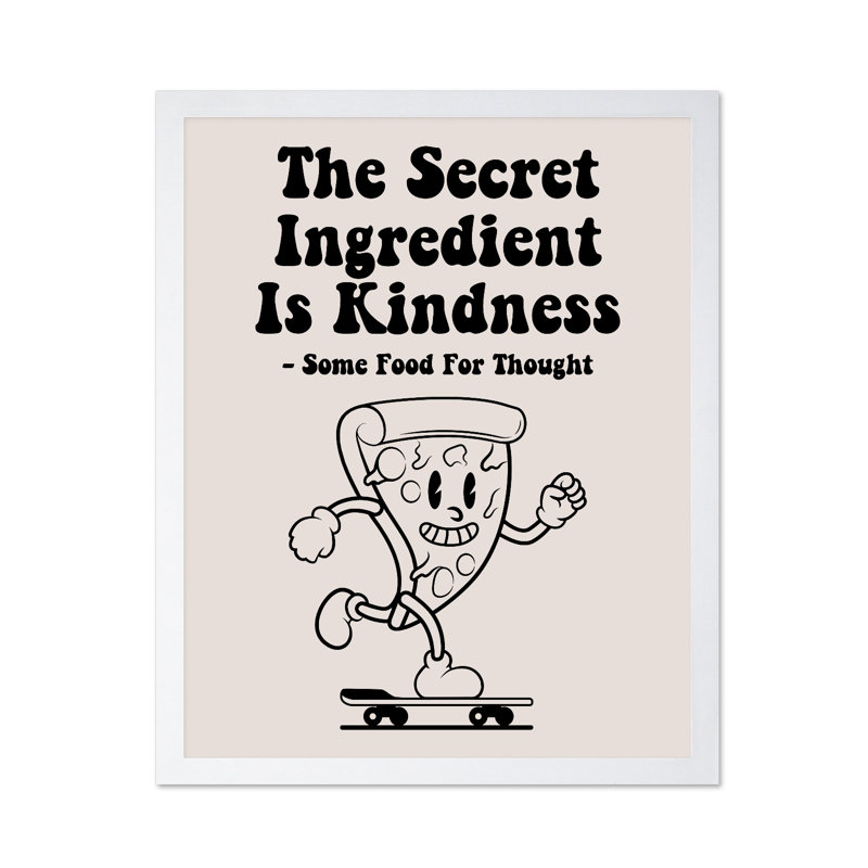 L'ingrédient secret n ° 1, Poster, White Framed, 16"H x 20"W