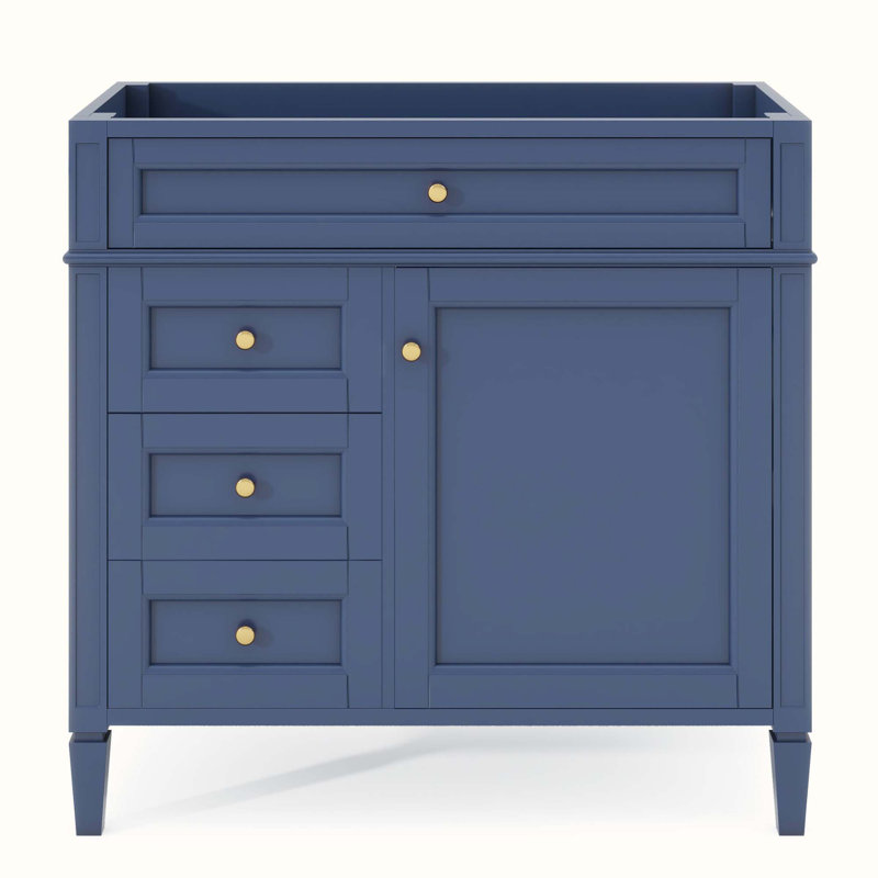 35 base de meuble-lavabo simple seulement, Bleu