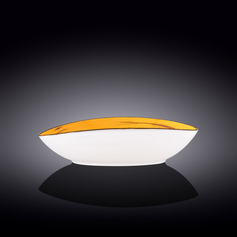 Wilmax Wilmax Colourboom China Porcelain Oval Bowl 30 X 19.5 X 7 Cm, Yellow