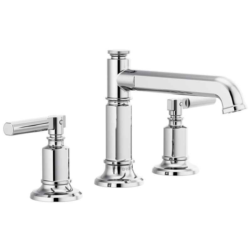 Invari™ Widespread Lavatory Faucet with Column Spout, Polished Chrome, Lever Handle