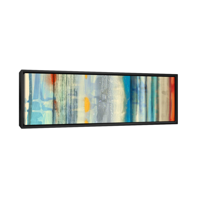 "Streaks" par Edward Selkirk, impression sur toile tendue, H 12 po x l 36 po x P 1,5 po, Cadre noir