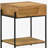 Natural Mango 1-Drawer Accent Table with Bottom Shelf