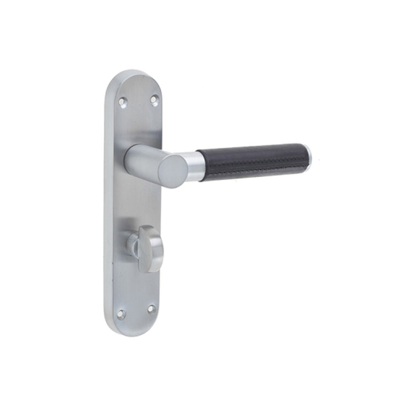 Ascot Privacy Door Handle, Satin Chrome