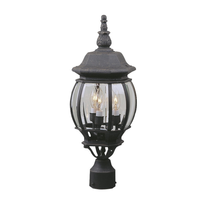 French Style Lantern Head, Matte Black
