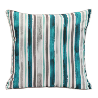 Striped Outdoor Reversible Throw Pillow