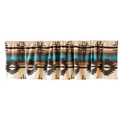 Geometric Tailored Window Valance