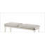 Banc Laveda Light Boucle and Pearl White Finish