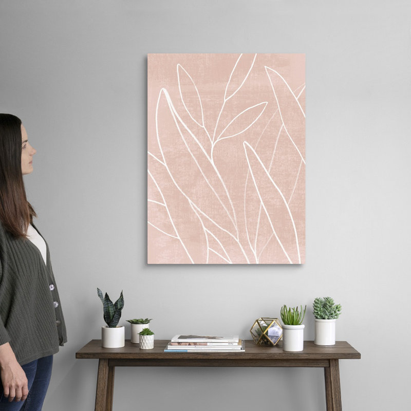 «Mauve Magic I», art mural sur toile, Toile tendue, H 32 po x l 24 po