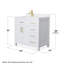 Ensemble de meuble-lavabo simple 36 po avec plateau en marbre Beckett-61870890-61870895-61870897