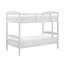 Twin - Over Bunk Bed In White, Guard Rails For Top , Access, No Foundation, Youth Bedroom Solution With White Finish, Wood Frame, On Bunk, , Box Spring, Compact Shared Spaces-18755098