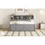 Lit double en bois avec lit gigogne simple-1383901732
