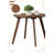 Contemporary Round Mid-Century Side Table