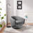 Series Performance Velvet Fabric Swivel Chair-714716885