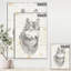 «Wolf Wild and Beautiful III», reproduction d'art sur toile tendue-55948651