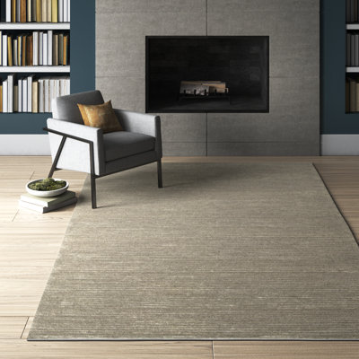 Tapis gris noué à la main Whitchurch