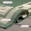 Courtyard Power Loom Polypropylene Plastic; Polyester Striped Indoor / Outdoor Rug-486458365