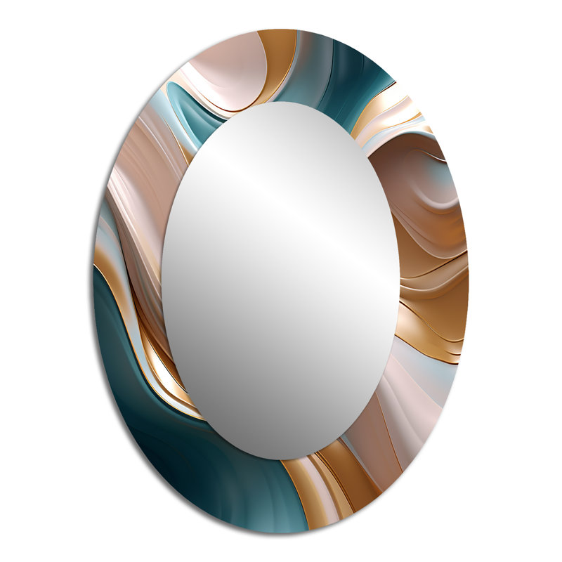 Miroir mural moderne Tender Wave Harmony, 40 po x 30 po