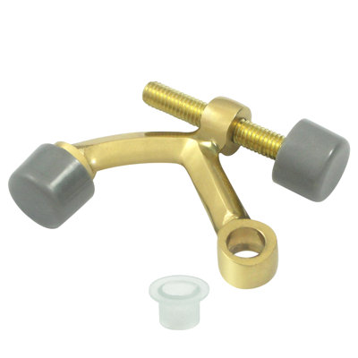 Deltana HP70U3 Hinge Pin Stop; Hinge Mounted; Bright Brass Finish