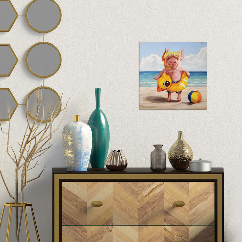 Baked Ham - Wrapped Canvas Print, 66.04 cm H x 66.04 cm W x 3.175 cm D