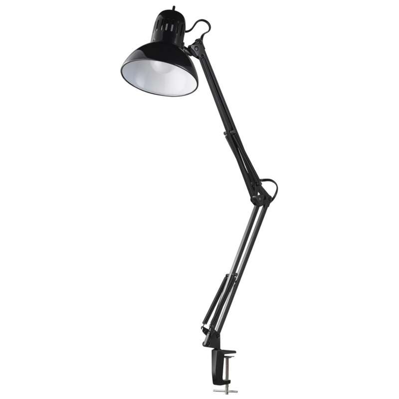 Gjore Adjustable Metal Desk Lamp Lamp, Black