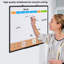 Tableau d'écriture multifonctionnel 36 x 24 po, cadre en aluminium pour tableau blanc avec calendrier mensuel, tableau de liège horizontal avec 10 punaises