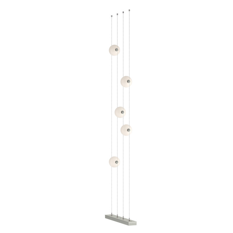 Abacus 240" LED Novelty Floor Lamp, Sterling, White