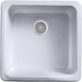 IronTones® 20.875" x 20.875" x 10" Top-/Under-Mount Single-Bowl Kitchen Sink