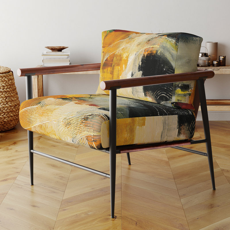 Fauteuil d'appoint rembourré Abraxas - End Of The Orange Rainbow II