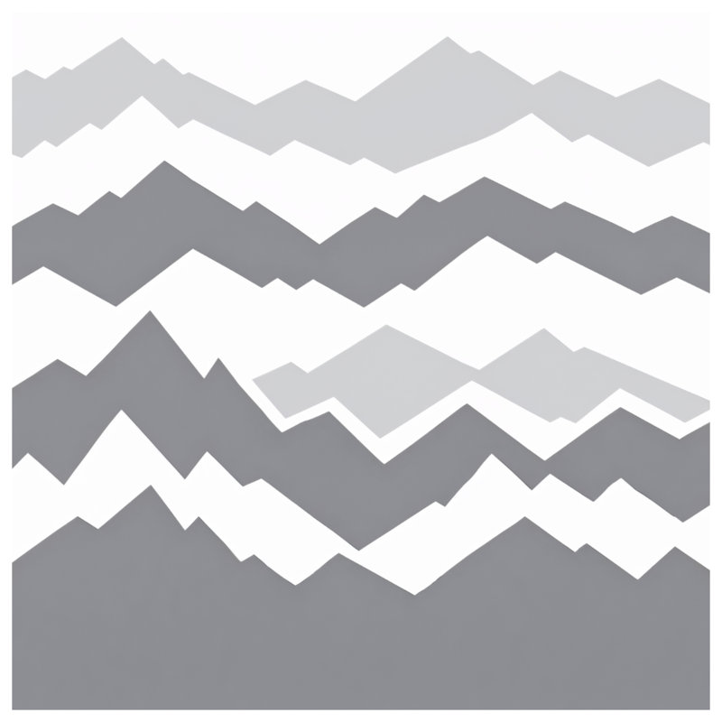 Gray Mountain Silhouette Comforter, Twin Extra Long