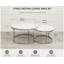 NOVA Modern Nesting Coffee Table Set – 2-Piece Sintered Stone Tables with Chrome Gold/Silver Legs-1896809677