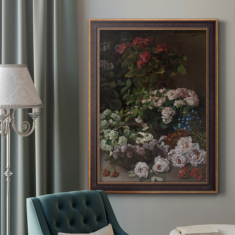 «Galeria Plakatu Spring Flowers», reproduction d'art sur toile encadrée, H 20 po x l 16 po x P 2,5 po