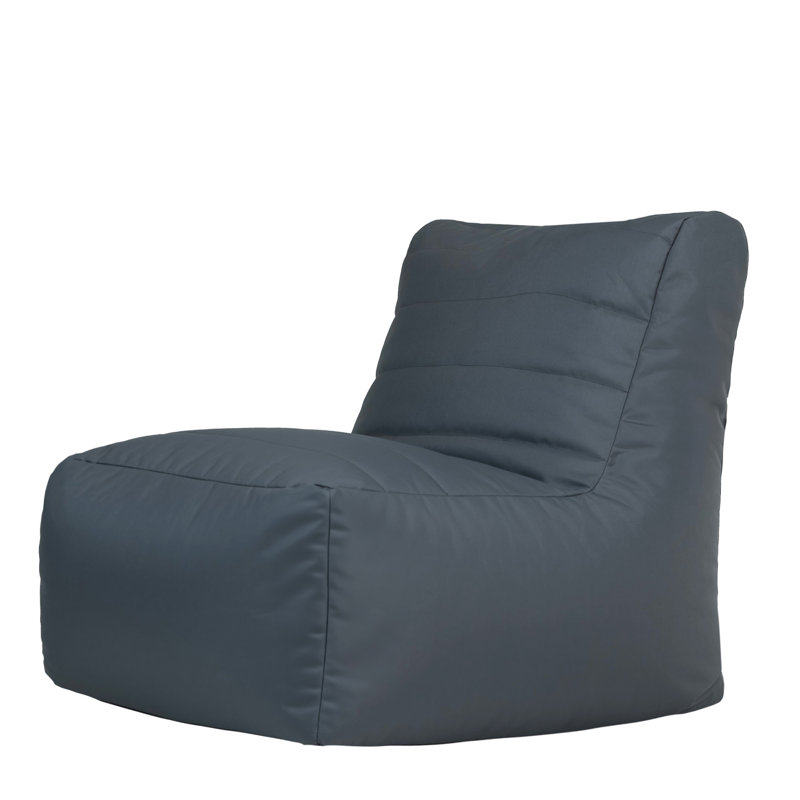 Deanna Outdoor Armless Lounge Chair, Grey
