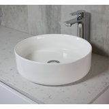 Tucana Bench Mount Ceramic Round Vessel Bathroom Sink