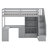 Philippa Kids Twin Loft Bed with Drawers-1188422547