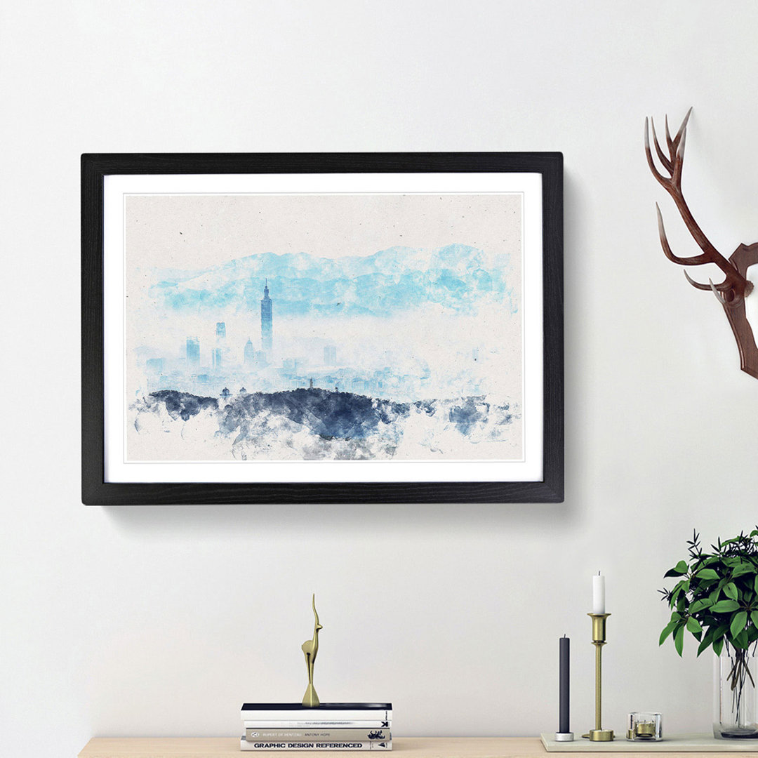 Taipei City in Taiwan - Picture Frame Painting Print