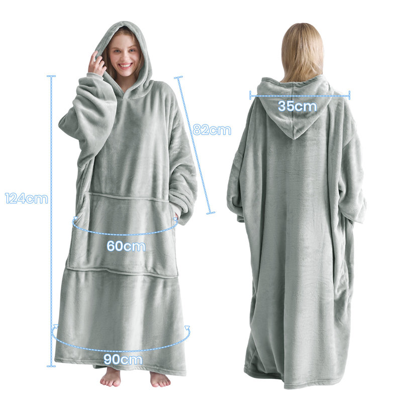 Machine Woven Throw Blanket, 130cm x 90cm, Light Grey