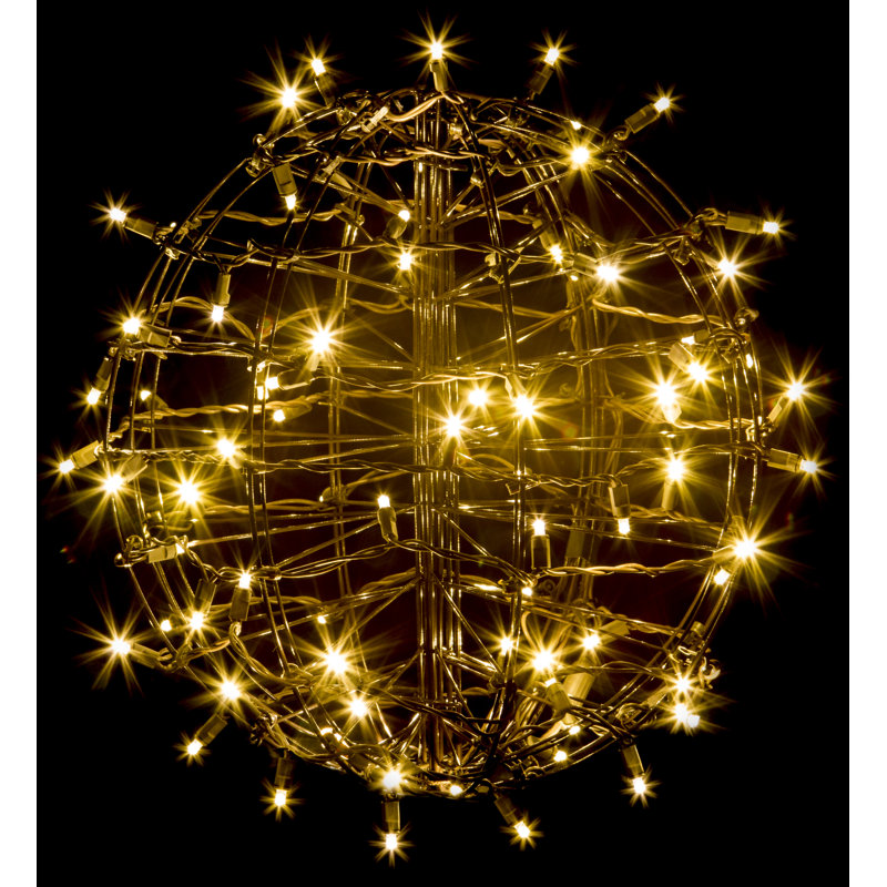 Grapevine Fold Flat Sphere 75 Light LED String Light