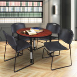 Kee Round Mobile Breakroom Table and Chair Set