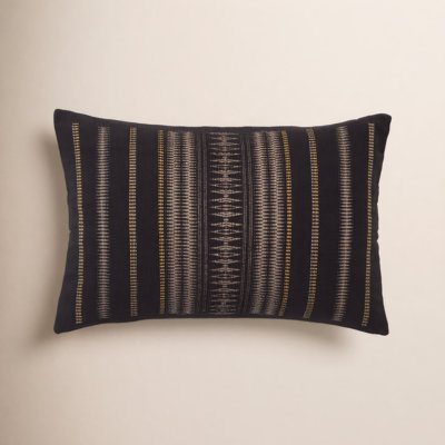 Taren 24" x 16" Embroidered Cotton Pillow Cover