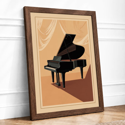 Geometric Piano Art Deco - Framed Print